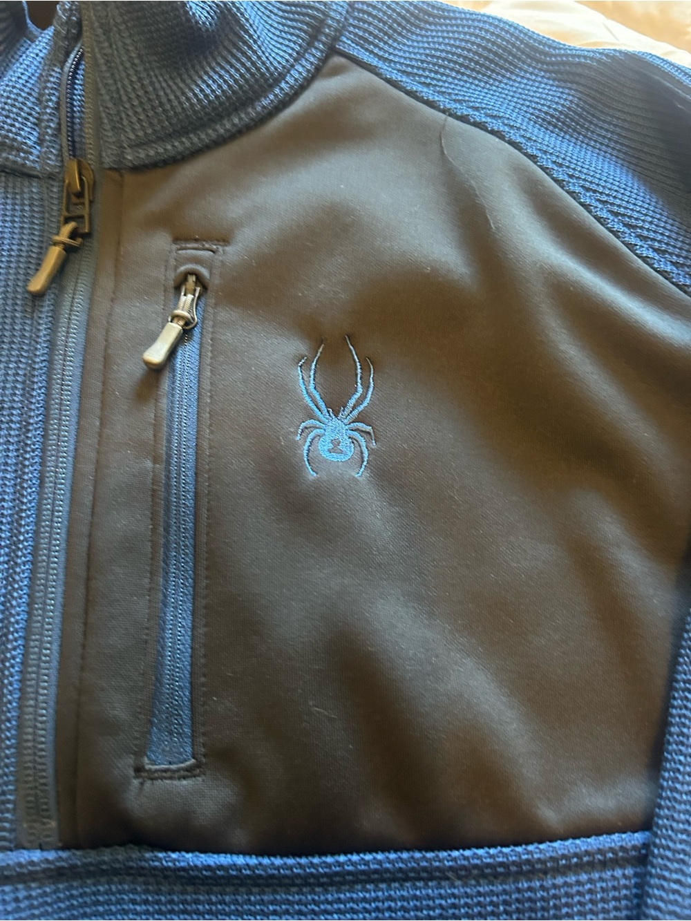 Spyder Bandit mens half zip performance pullover XL new without tags, never worn